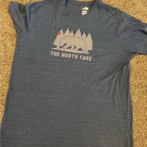 The North Face Heather Blue Bear Tee